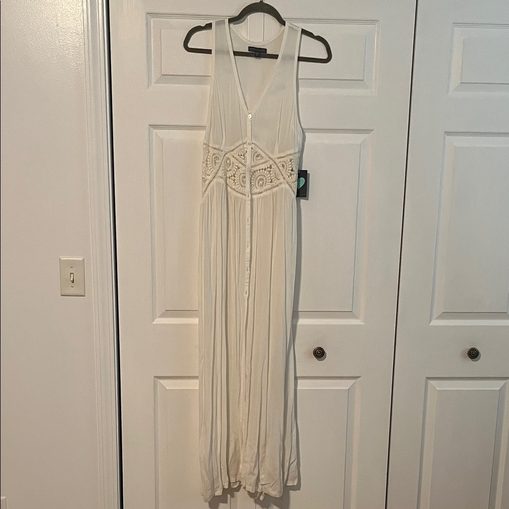 Kendall & Kylie Cream Maxi Dress